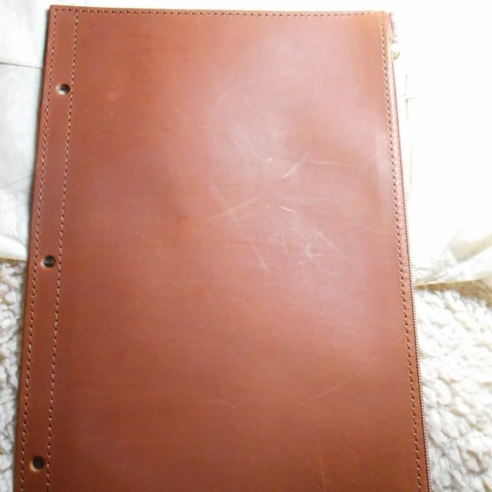 Vintage Coach Leather Organizer Zip NWOB, 1309 in British Tan